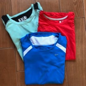 Bundle of 3 Women's Running Tops Size Medium